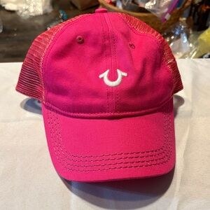 True Religion Fuchsia Cap with Mesh Detail
